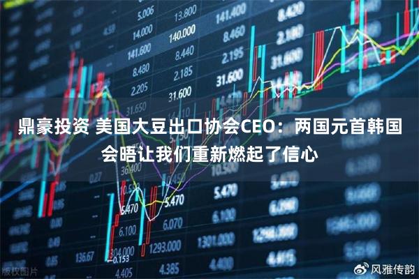 鼎豪投资 美国大豆出口协会CEO:两国元首韩国会晤让我们重新燃起了信心
